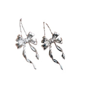 women's bow necklace S925 silver, view 2 - MRSLM