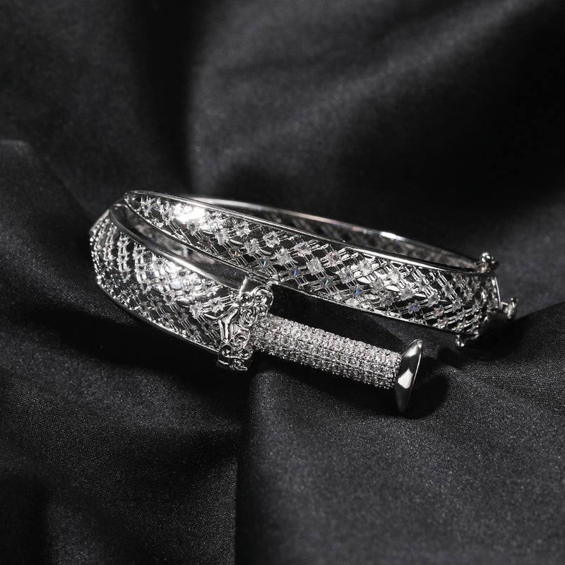 men's sword bracelet, view 2 - MRSLM