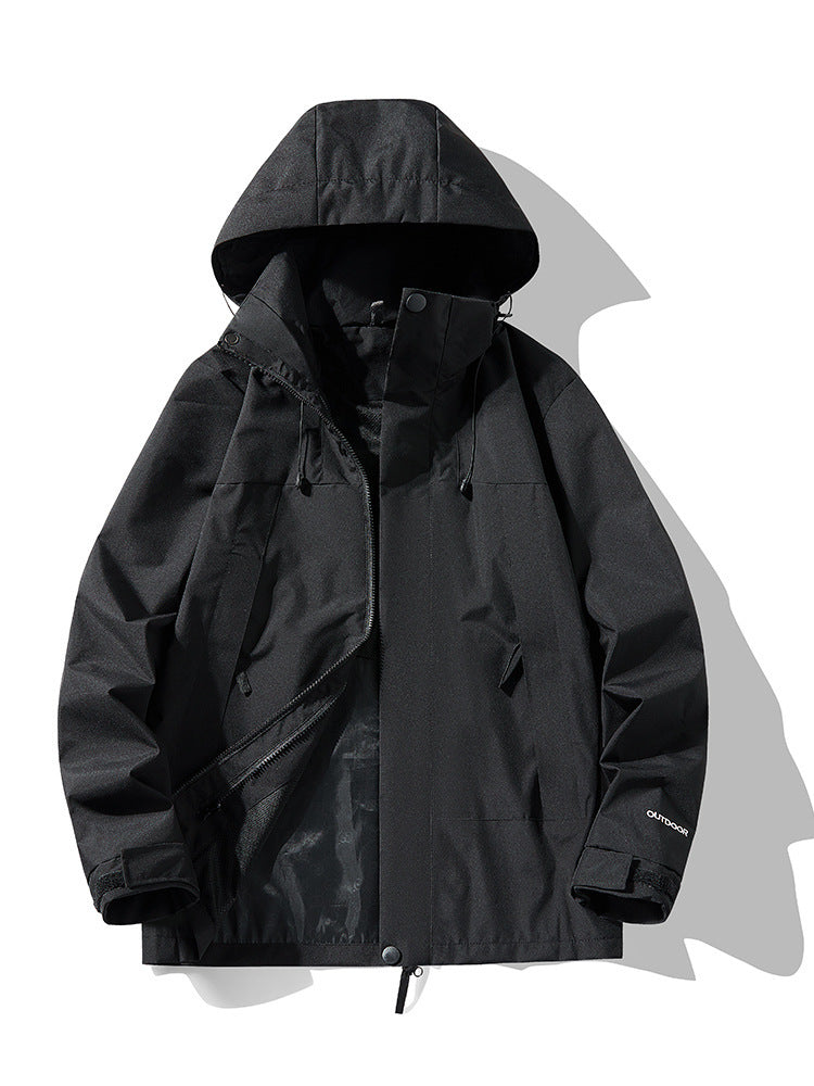 hooded waterproof outdoor jacket, view 7 - MRSLM