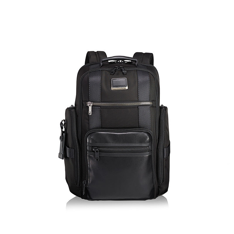 solid color nylon backpack, view 4 - MRSLM