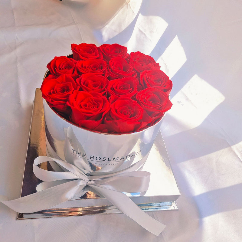 Mirror round flower pot preserved flowers, view 14 - MRSLM