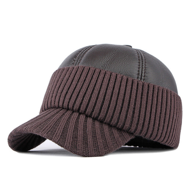 Men's winter earflap baseball cap, view 5 - MRSLM