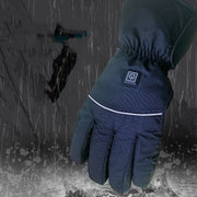 Heated leather winter gloves with battery pack, view 4 - MRSLM