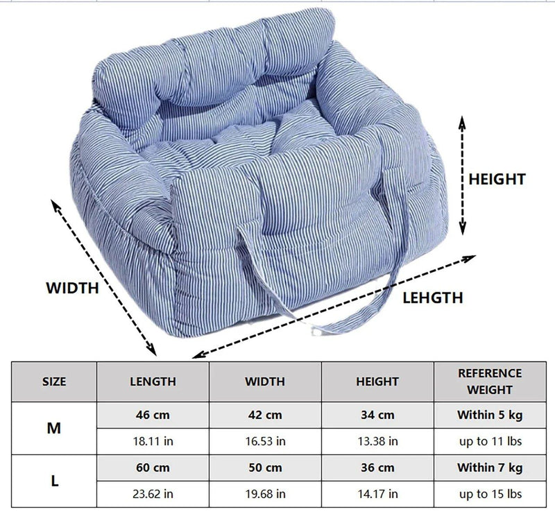 Portable pet booster car seat, view 9 - MRSLM