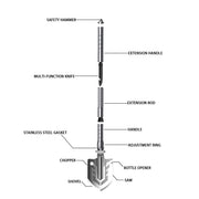 multi-purpose folding shovel, view 4 - MRSLM