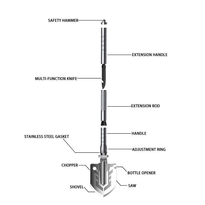 Multi-Purpose Folding Shovel