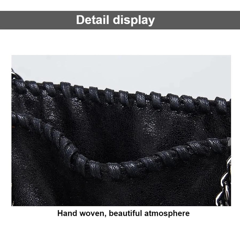 leather chain shoulder bag, view 10 - MRSLM