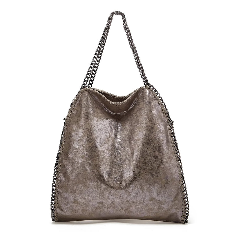 leather chain shoulder bag, view 12 - MRSLM