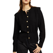 women's knitted cardigan coat, view 5 - MRSLM