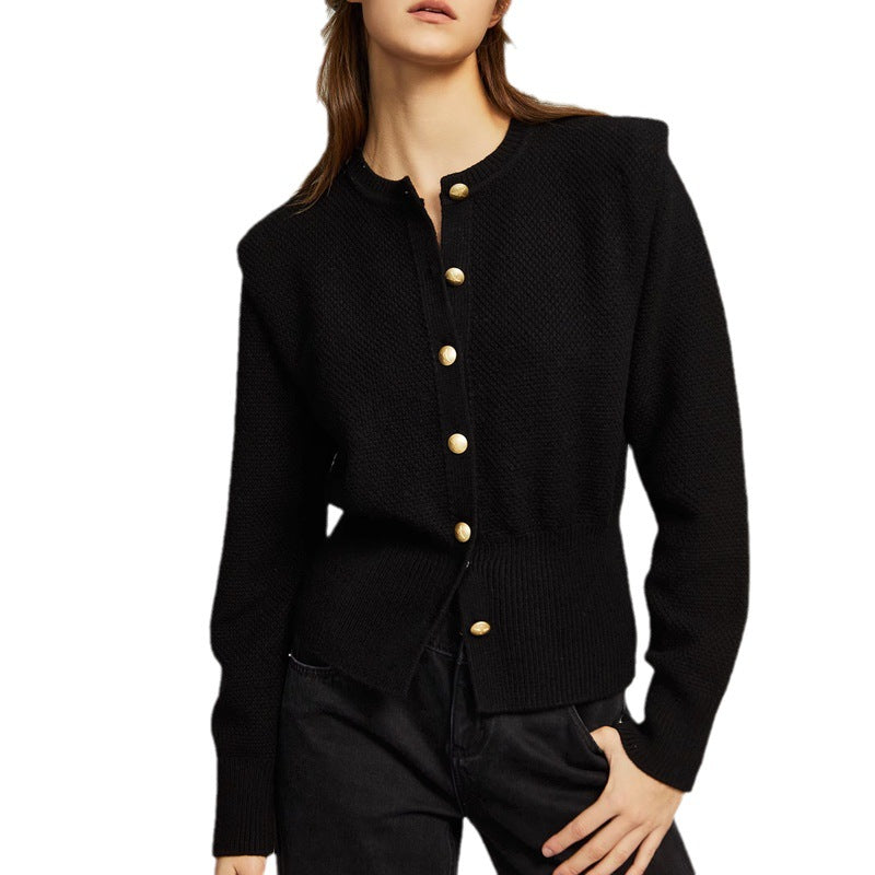 women's knitted cardigan coat, view 5 - MRSLM