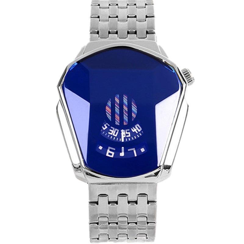 men's steel band quartz watch, view 3 - MRSLM