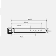 Women's cow leather belt with retro oval buckle, view 9 - MRSLM