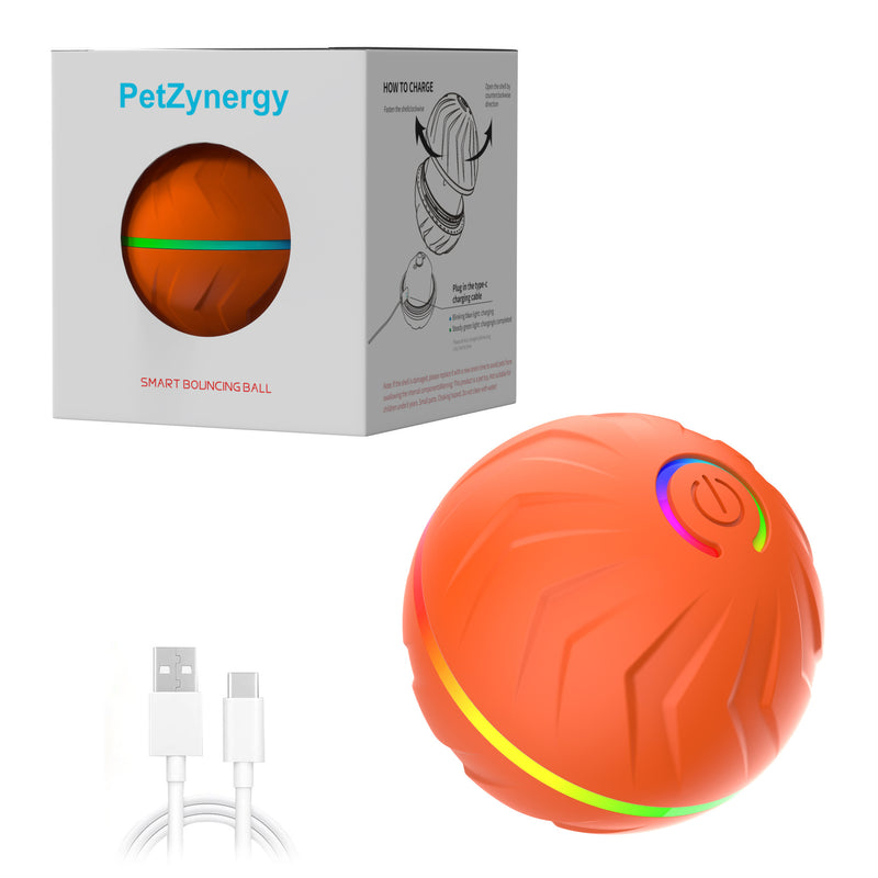 gravity bouncing ball dog toy, view 2 - MRSLM