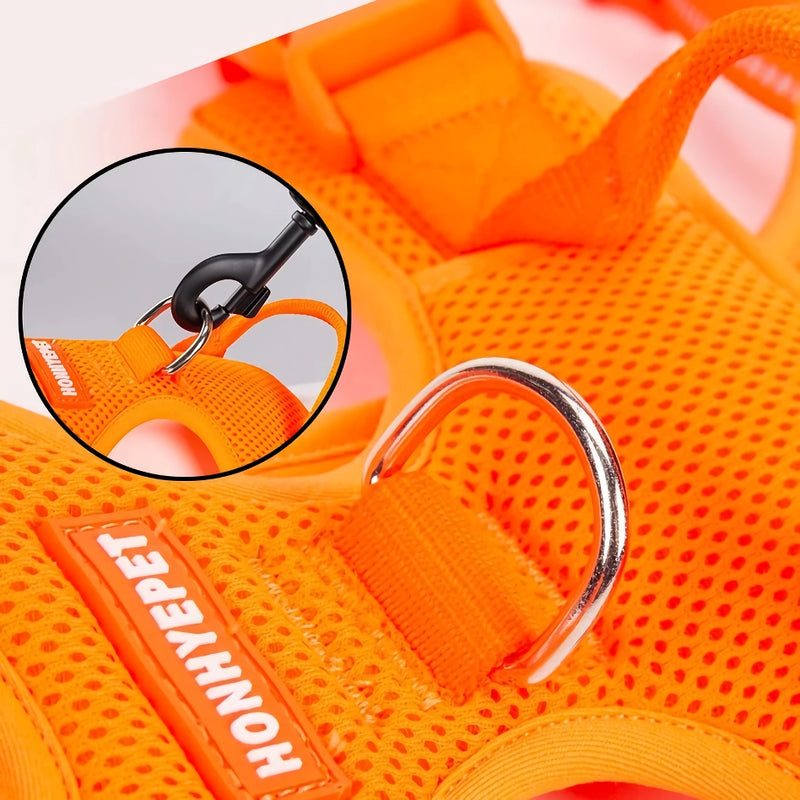 reflective nylon dog harness, view 8 - MRSLM