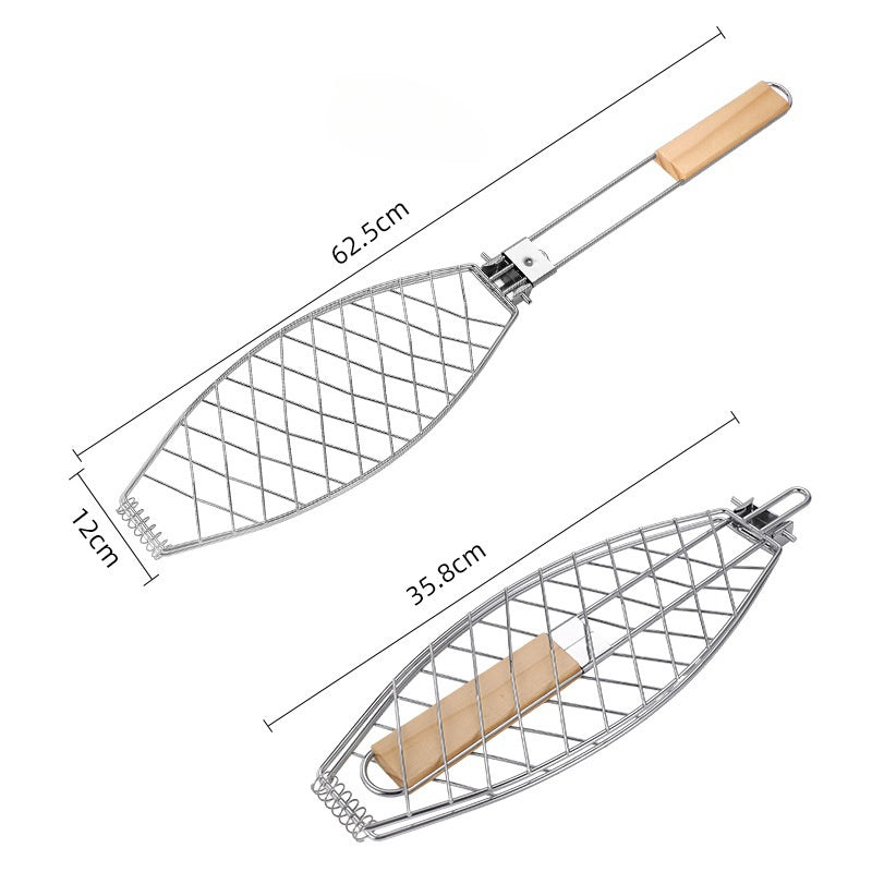 stainless steel bbq grill net, view 2 - MRSLM