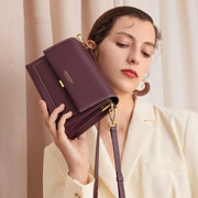 small split leather crossbody bag, view 3 - MRSLM