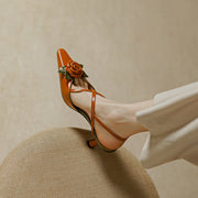 flower high heel sandals, view 10 - MRSLM