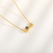 photo projector couple pet necklace, view 3 - MRSLM
