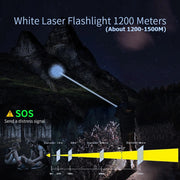 Long range tactical LED flashlight with power bank, view 5 - MRSLM
