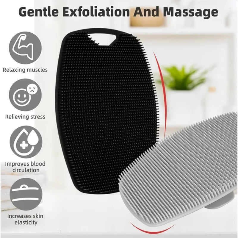 silicone body scrubber, view 6 - MRSLM