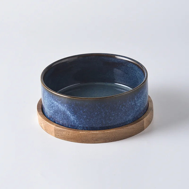 ergonomic ceramic cat and dog bowl, view 5 - MRSLM