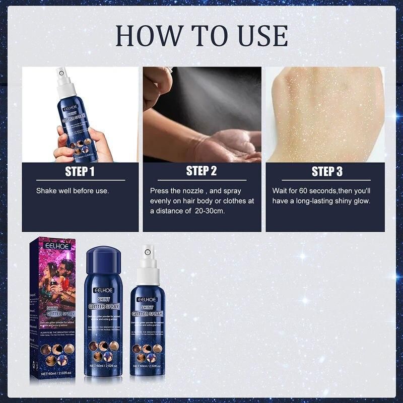 shiny glitter spray, view 6 - MRSLM