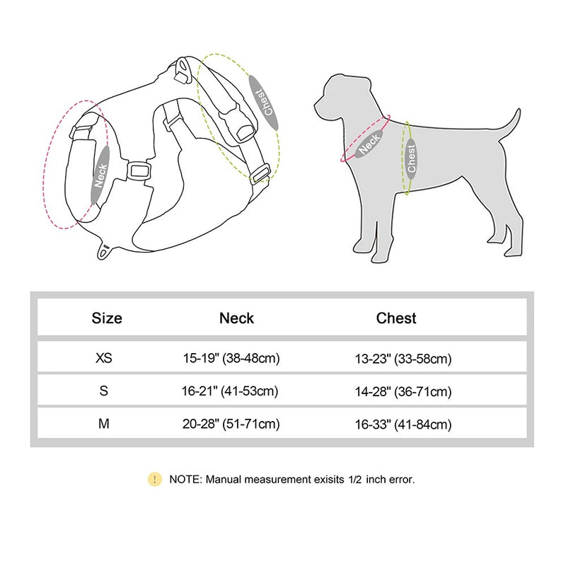 reflective nylon dog harness, view 10 - MRSLM