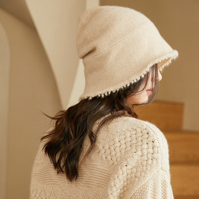 cashmere knit hat, view 8 - MRSLM