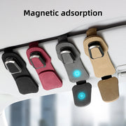 suede car sunglasses holder clip, view 9 - MRSLM