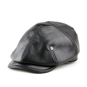 British retro men's leather beret, view 2 - MRSLM