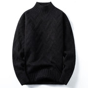 Men's mock neck knit sweater, view 4 - MRSLM