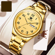 steel band calendar quartz watch, view 4 - MRSLM