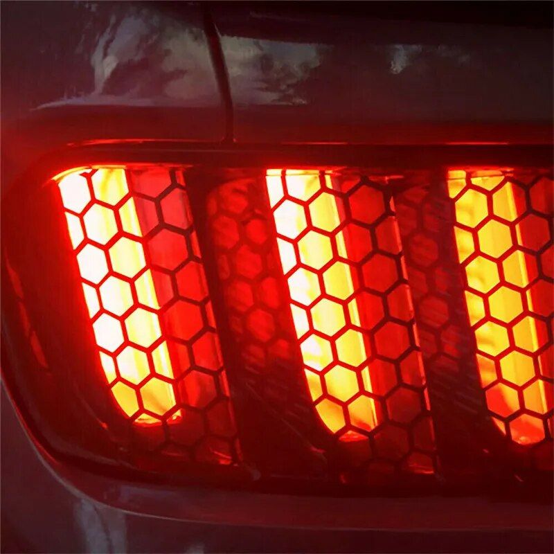 Universal Honeycomb Tail Light Vinyl Decals