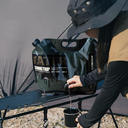 8l folding camping water bag with faucet - MRSLM