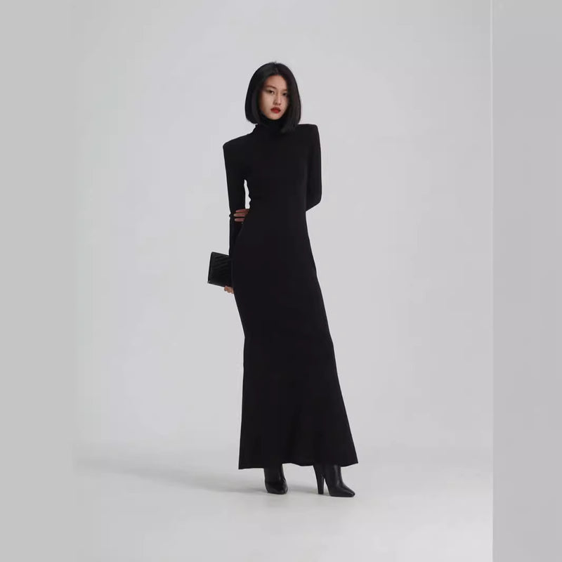 fishtail knit skirt dress, view 2 - MRSLM