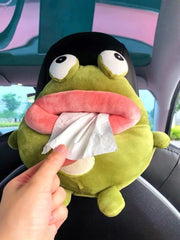 Plush cartoon car tissue holder, view 6 - MRSLM