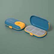 portable travel pill case with cutter, view 2 - MRSLM