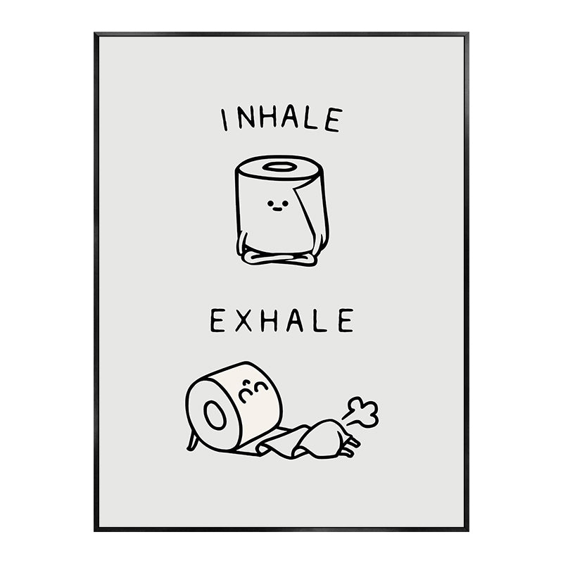 funny bathroom poster canvas print, view 2 - MRSLM