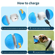 rolling ball dog toy, view 11 - MRSLM