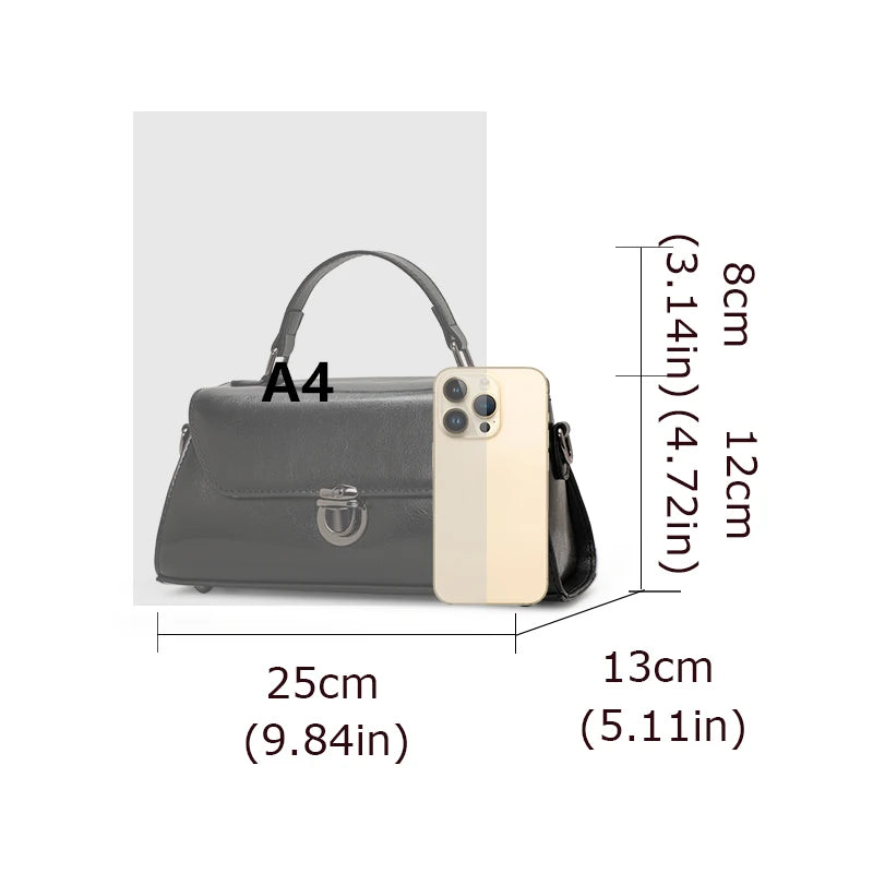women's leather crossbody bag, view 9 - MRSLM