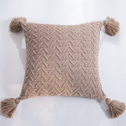 chenille knitted pillow cover, view 8 - MRSLM