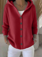 women's hooded button cardigan, view 14 - MRSLM