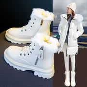 Fleece-lined high-top boots, view 4 - MRSLM