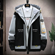 Men's plus size slim fit casual coat, view 2 - MRSLM