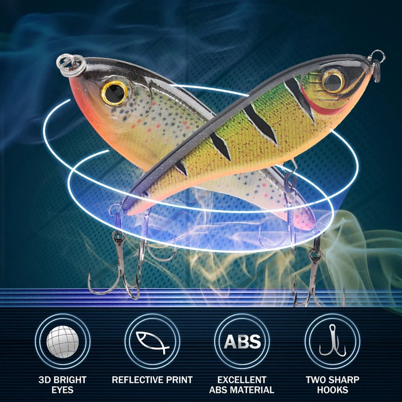 68mm slow sinking jerkbait lure, view 6 - MRSLM