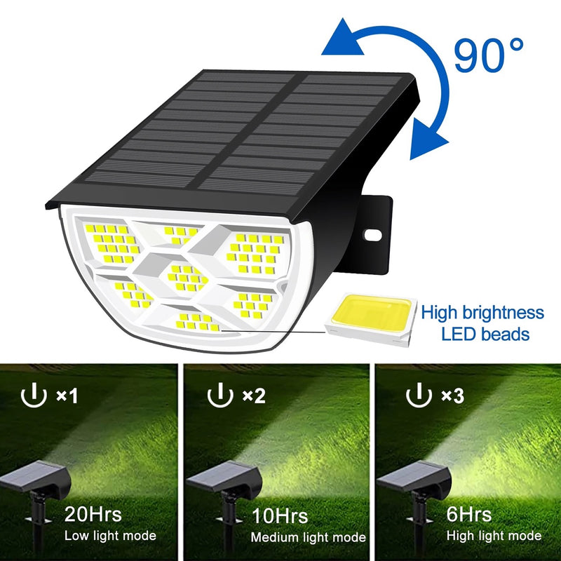 outdoor solar landscape spotlights, view 9 - MRSLM