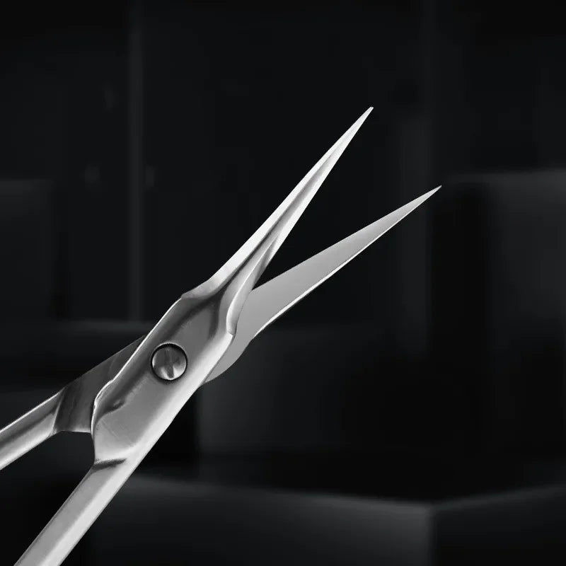 curved cuticle scissors manicure tool, view 6 - MRSLM
