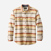 Men's fleece-lined striped shirt jacket - MRSLM