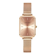 rectangle ultrathin mesh ladies watch, view 2 - MRSLM