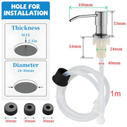 stainless steel kitchen sink soap dispenser, view 8 - MRSLM